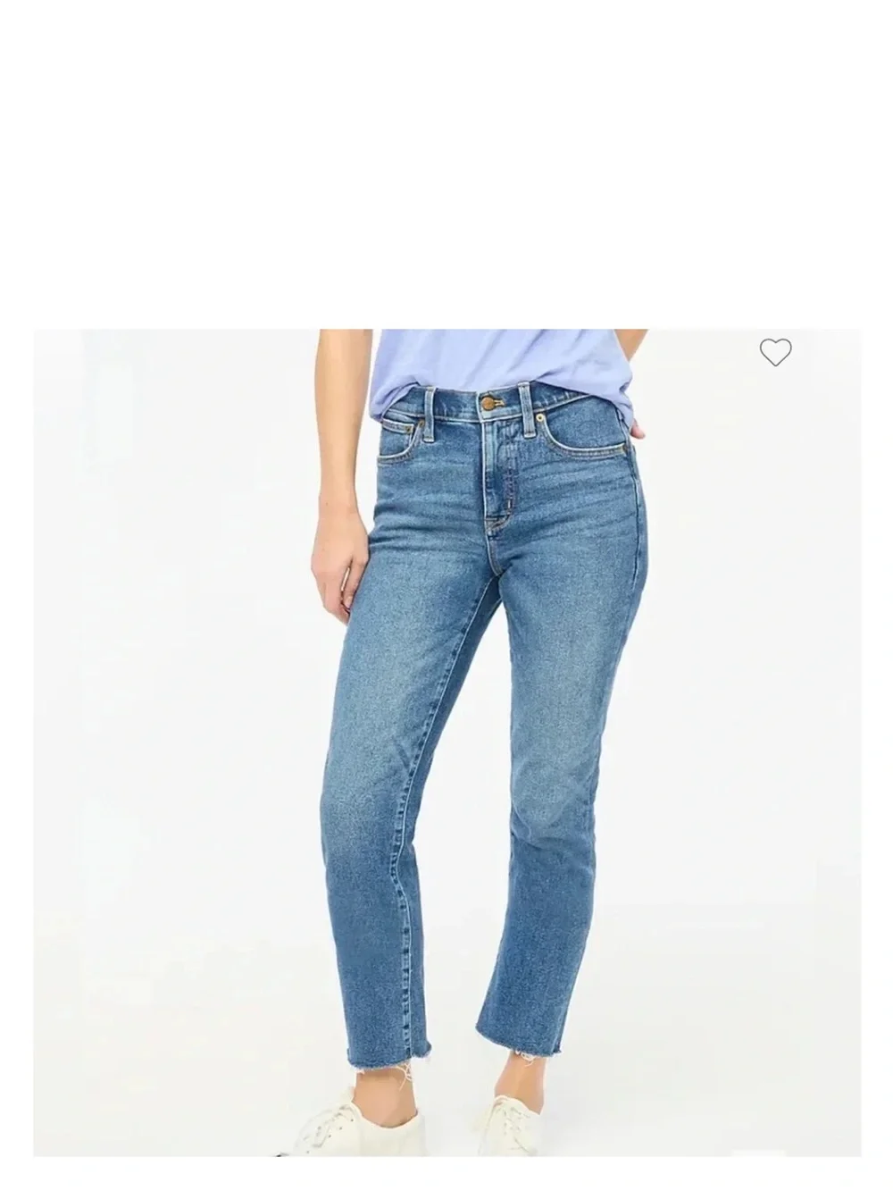 NWT J.Crew Tall Essential Straight Leg All Day Stretch Jeans Blue - Size 24T